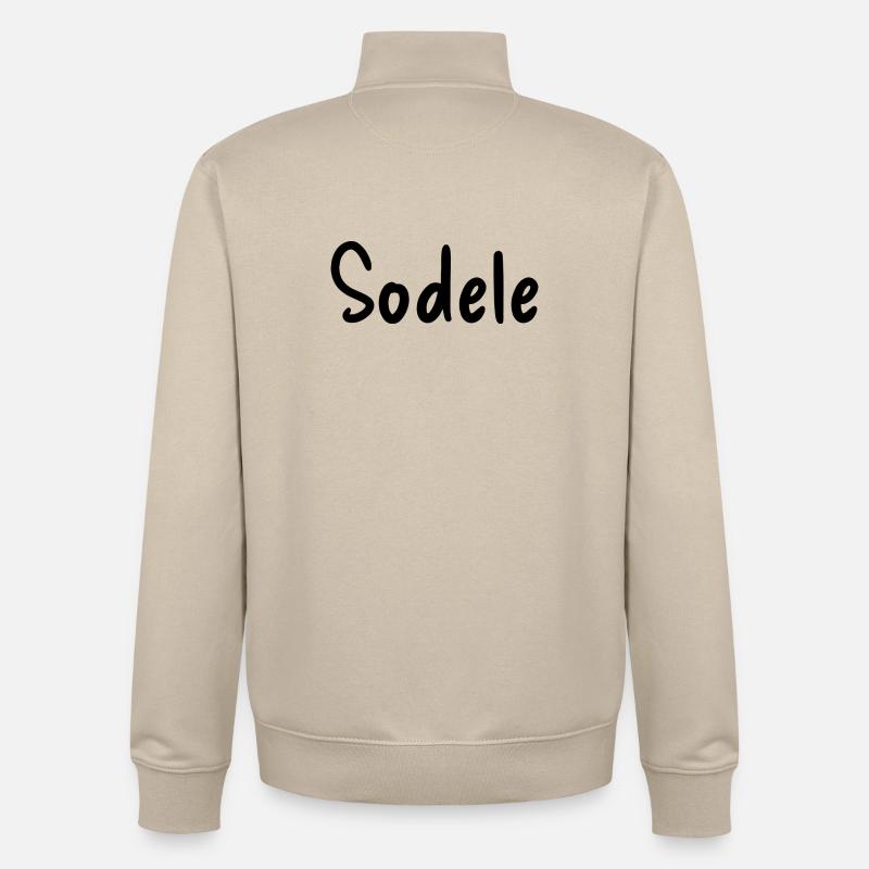 Sodele - Sweat zippé unisexe en coton bio Stanley/Stella - beige crème
