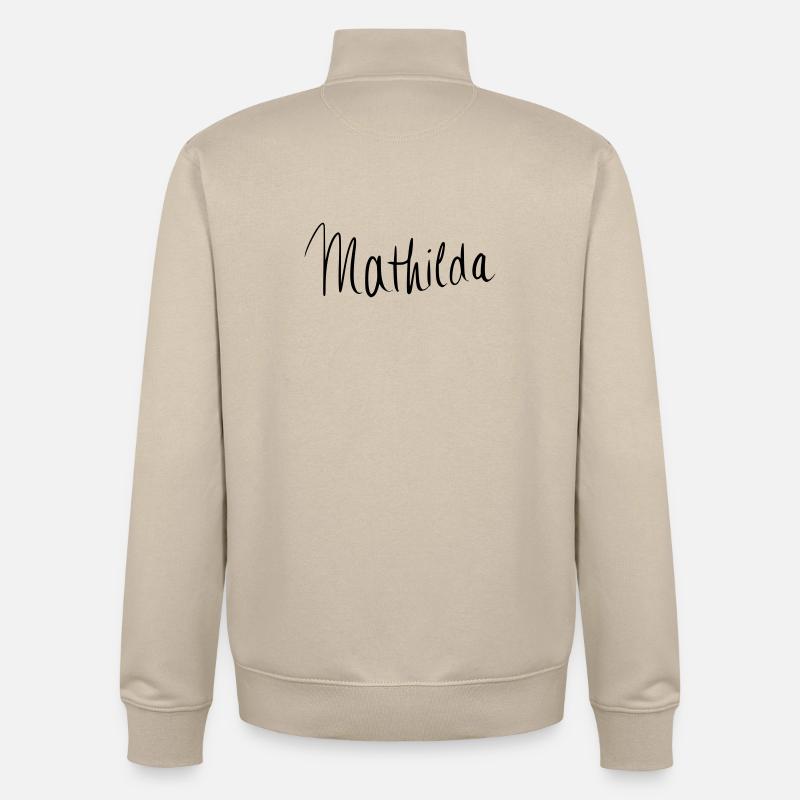 Mathilda - Unisex Organic Zip Sweatshirt by Stanley/Stella - desert dust