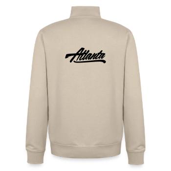 Chemise Atlanta - Sweat zippé unisexe en coton bio Stanley/Stella - beige crème - Dos - AI Model Male 185 dark (185cm)