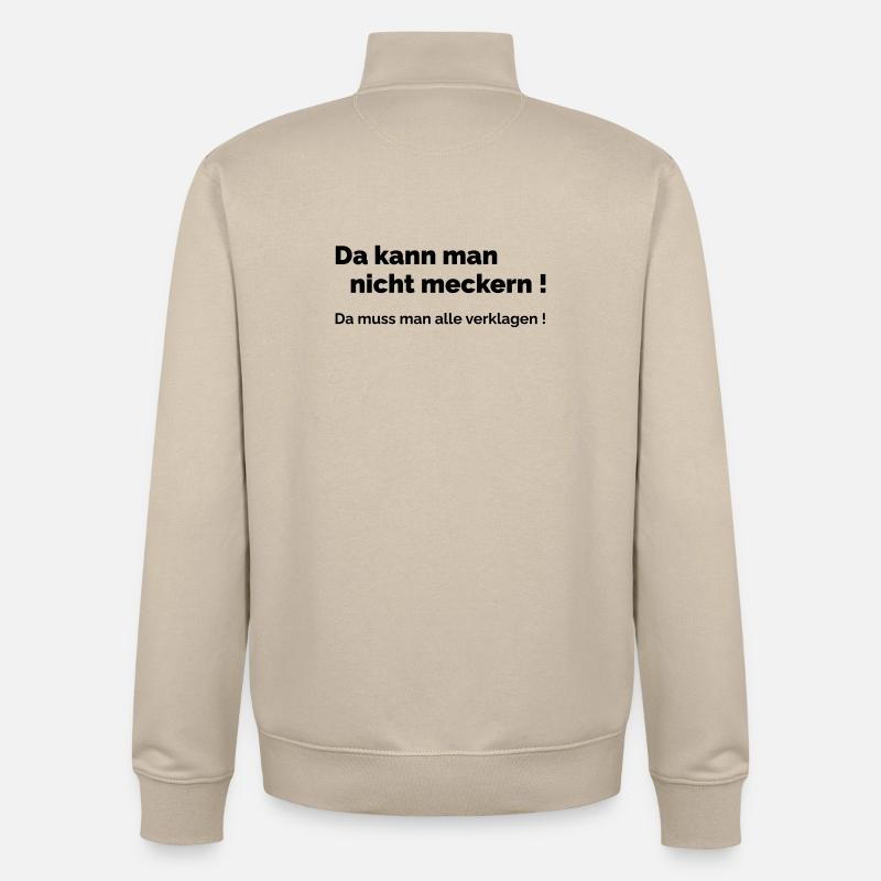Ne vous plaignez pas - Sweat zippé unisexe en coton bio Stanley/Stella - beige crème