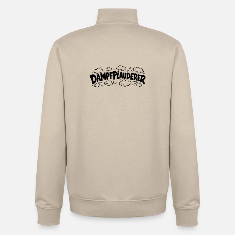Dampfplauderer - Unisex Organic Zip Sweatshirt von Stanley/Stella - Cremebeige