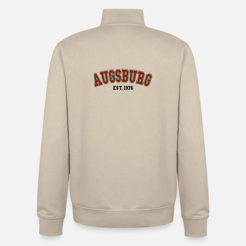Augsbourg Fondée en 1976 - Sweat zippé unisexe en coton bio Stanley/Stella - beige crème