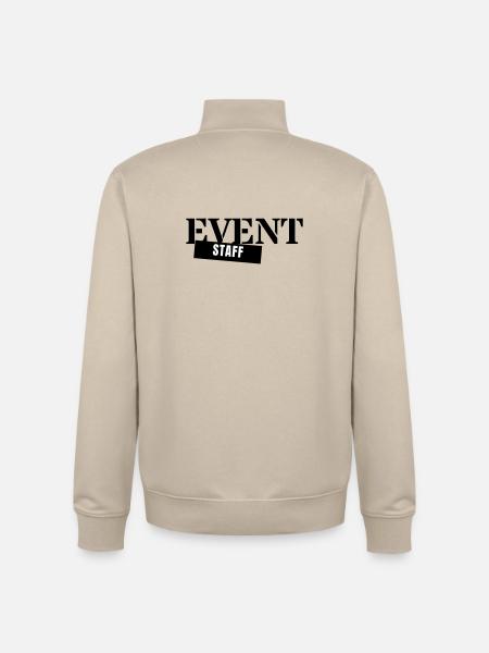 Event Staff - Crew Personnel Event Team - Unisex Organic Zip Sweatshirt by Stanley/Stella - desert dust