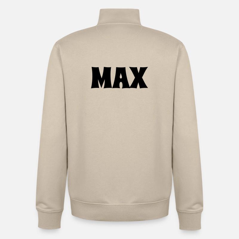 Max - Sweat zippé unisexe en coton bio Stanley/Stella - beige crème
