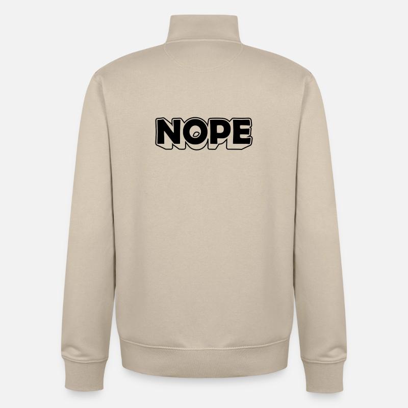 Explosion de couleurs abstraites sur toile - Sweat zippé unisexe en coton bio Stanley/Stella - beige crème