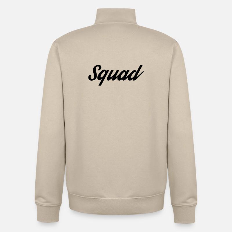 Escouade - Sweat zippé unisexe en coton bio Stanley/Stella - beige crème
