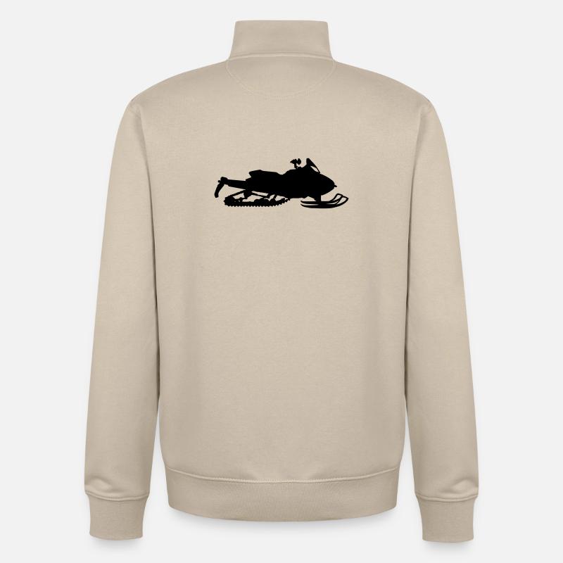 Snowmobile - Sweat zippé unisexe en coton bio Stanley/Stella - beige crème