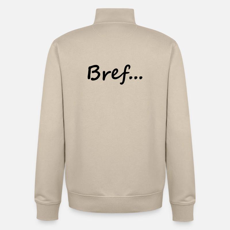 Bref - Sweat zippé unisexe en coton bio Stanley/Stella - beige crème