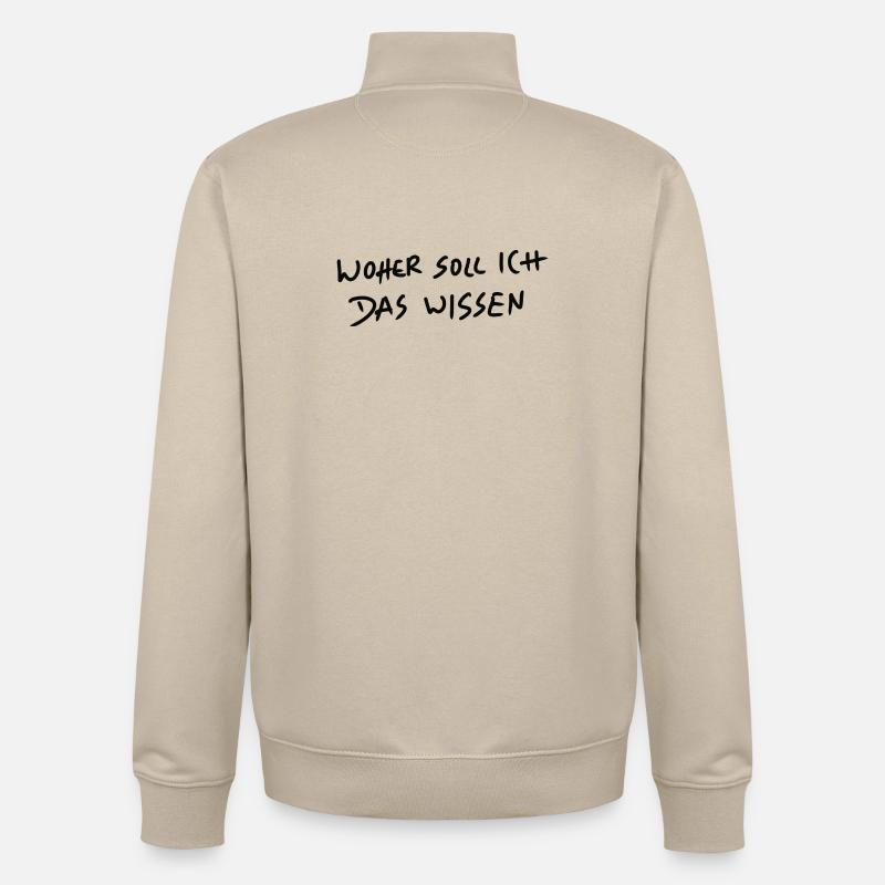 Where should I know Graffiti - Unisex Organic Zip Sweatshirt by Stanley/Stella - desert dust