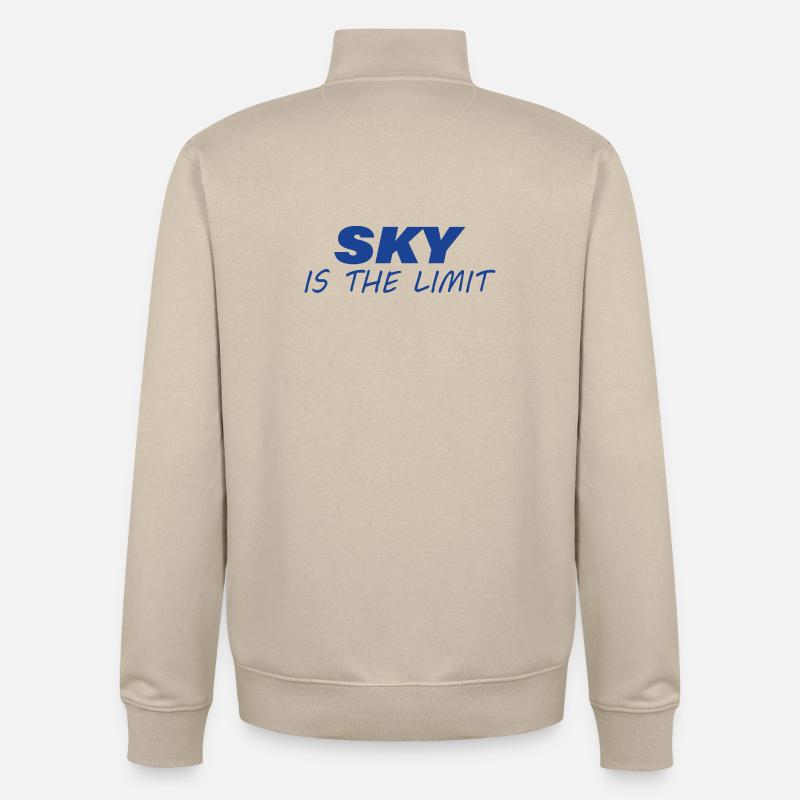 Il n’y a pas de limite - Sweat zippé unisexe en coton bio Stanley/Stella - beige crème