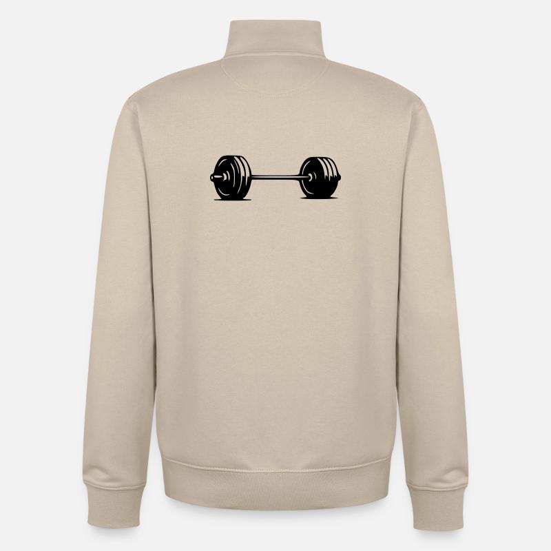 Haltère - Sweat zippé unisexe en coton bio Stanley/Stella - beige crème