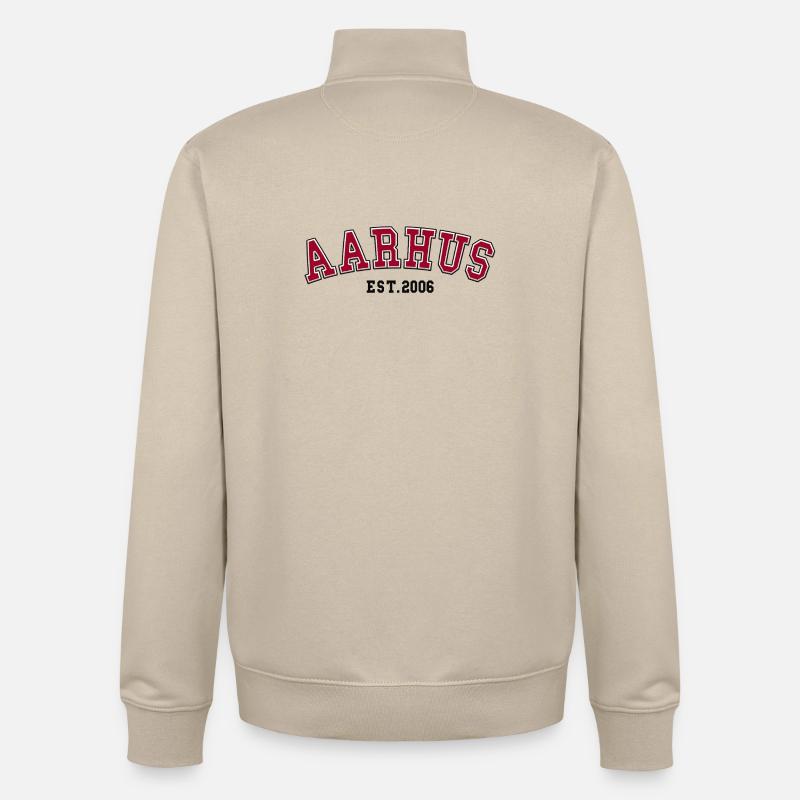 Aarhus Est. 2006 - Unisex Organic Zip Sweatshirt by Stanley/Stella - desert dust