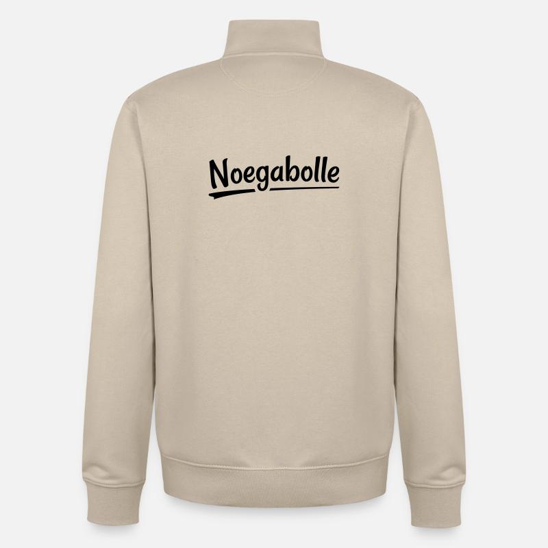 Noegabolle- Antwerp dialect - Unisex Organic Zip Sweatshirt by Stanley/Stella - desert dust