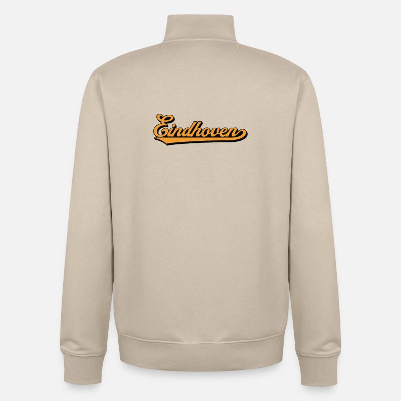 Eindhoven Retro Script - Unisex Organic Zip Sweatshirt von Stanley/Stella - Cremebeige