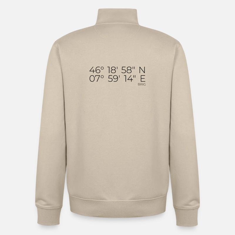 Coordinates Brig - Unisex Organic Zip Sweatshirt by Stanley/Stella - desert dust