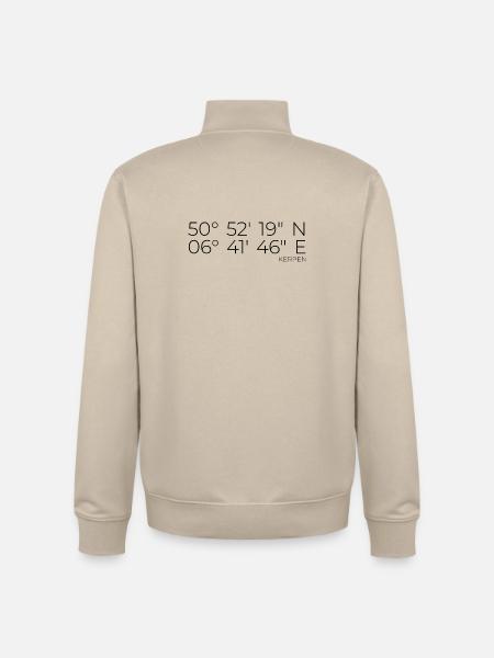 Coordinates Kerpen - Unisex Organic Zip Sweatshirt by Stanley/Stella - desert dust