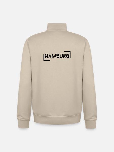 Hambourg - Sweat zippé unisexe en coton bio Stanley/Stella - beige crème