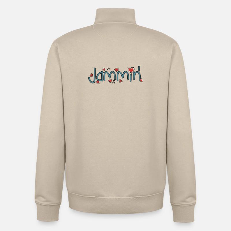 Jammin' - Unisex Organic Zip Sweatshirt by Stanley/Stella - desert dust