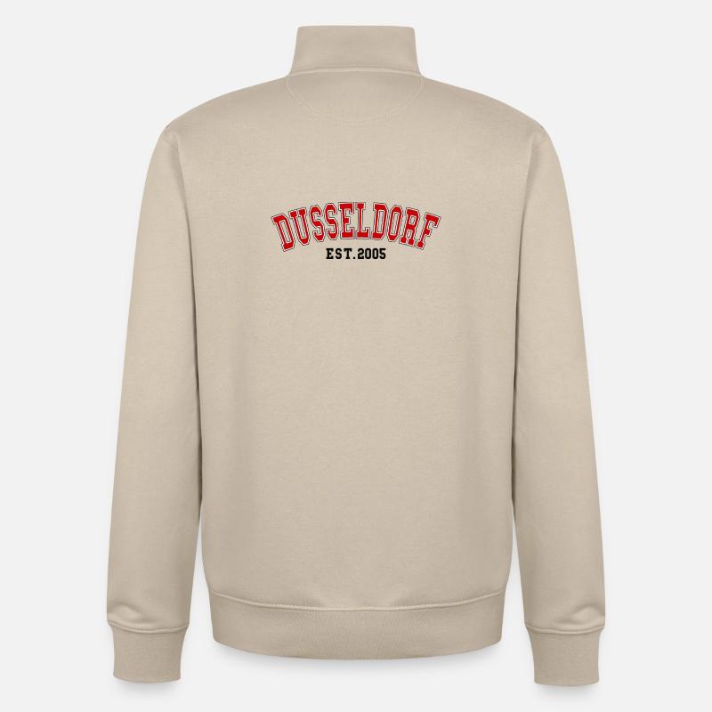 Düsseldorf Fondée en 2005 - Sweat zippé unisexe en coton bio Stanley/Stella - beige crème