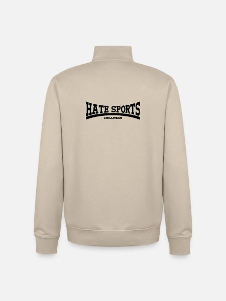 Hate Sports Chillwear - Unisex Organic Zip Sweatshirt by Stanley/Stella - desert dust