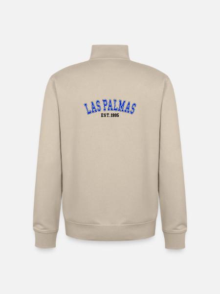 Las Palmas Est. 1995 - Unisex Organic Zip Sweatshirt by Stanley/Stella - desert dust