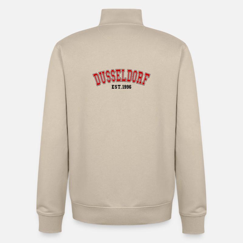 Düsseldorf gegründet 1996 - Unisex Organic Zip Sweatshirt von Stanley/Stella - Cremebeige