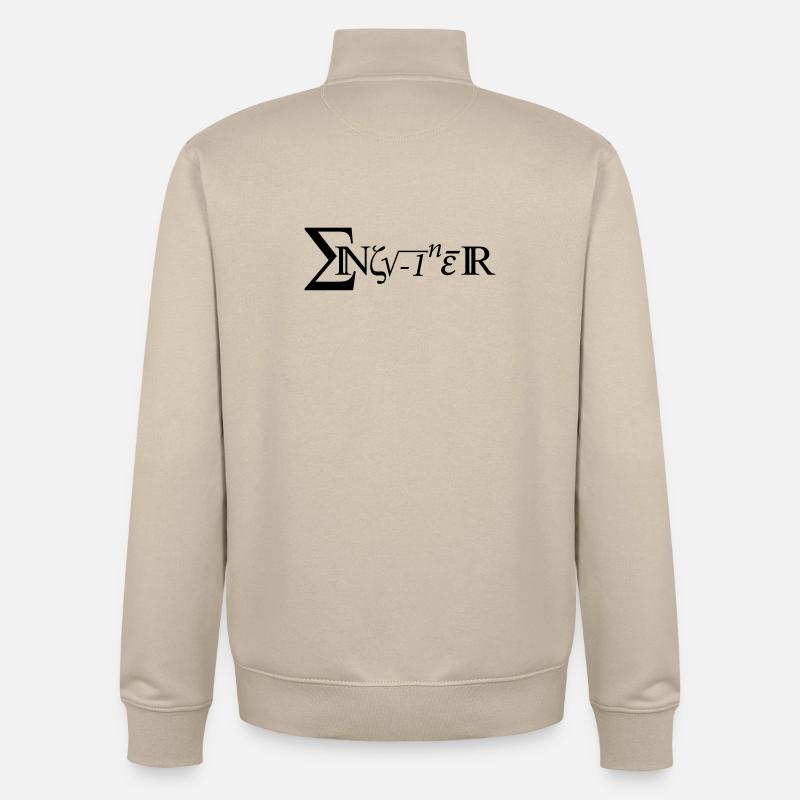 Ingénieur - Sweat zippé unisexe en coton bio Stanley/Stella - beige crème
