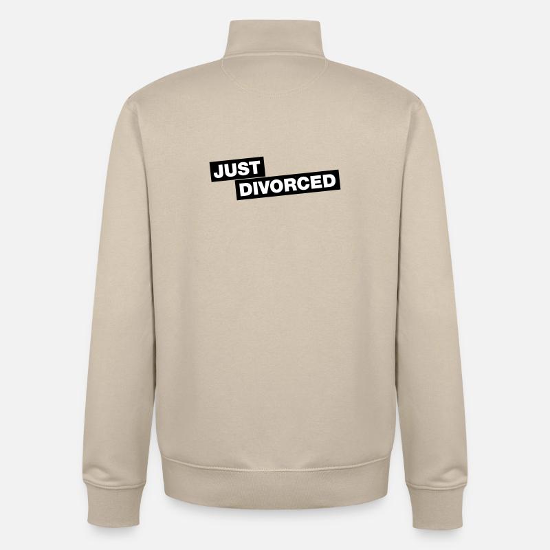 Just divorced - Unisex Organic Zip Sweatshirt von Stanley/Stella - Cremebeige