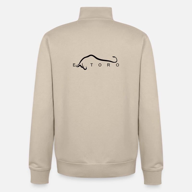 El_Toro - Sweat zippé unisexe en coton bio Stanley/Stella - beige crème