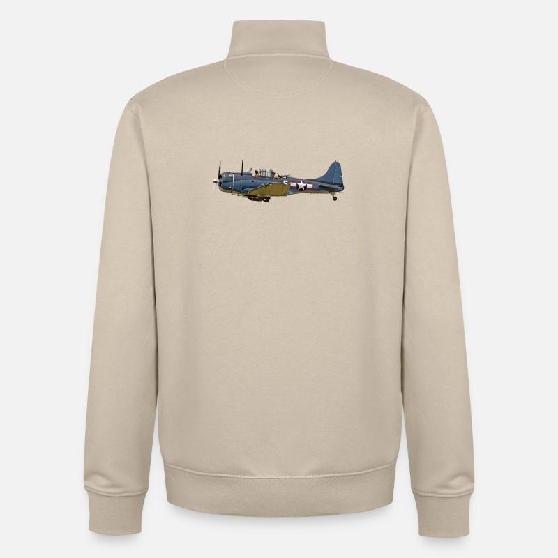SBD Dauntless - Unisex Organic Zip Sweatshirt von Stanley/Stella - Cremebeige