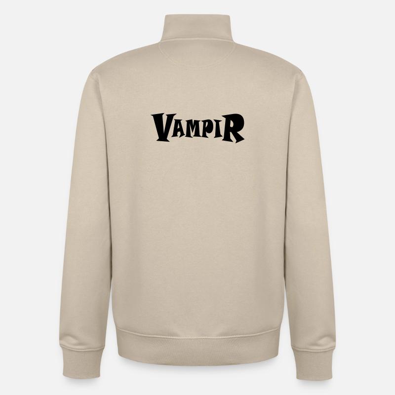 Vampire - Unisex Organic Zip Sweatshirt by Stanley/Stella - desert dust