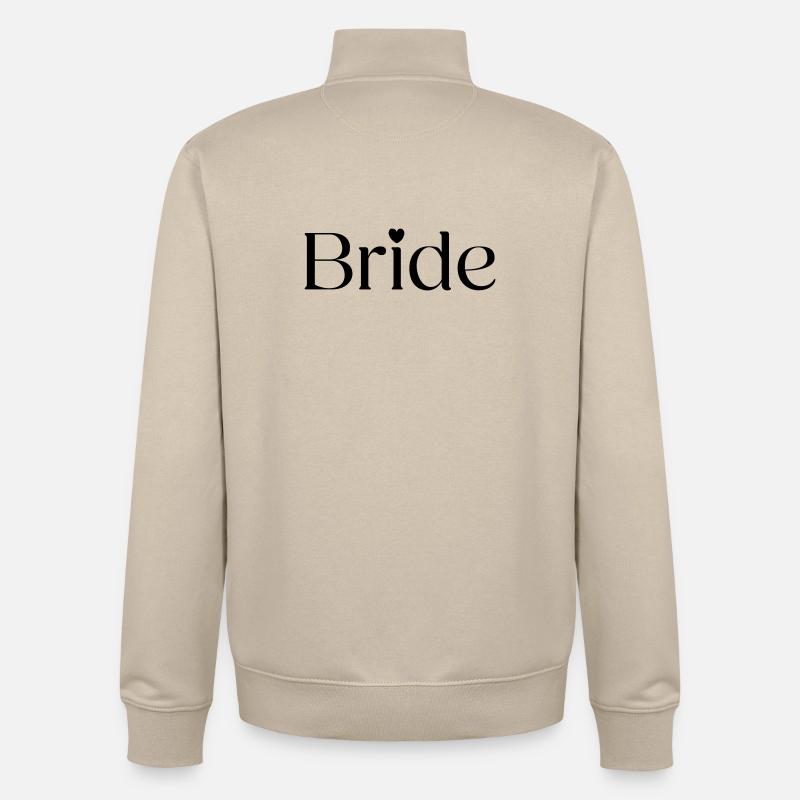 Bride  - Unisex Organic Zip Sweatshirt von Stanley/Stella - Cremebeige