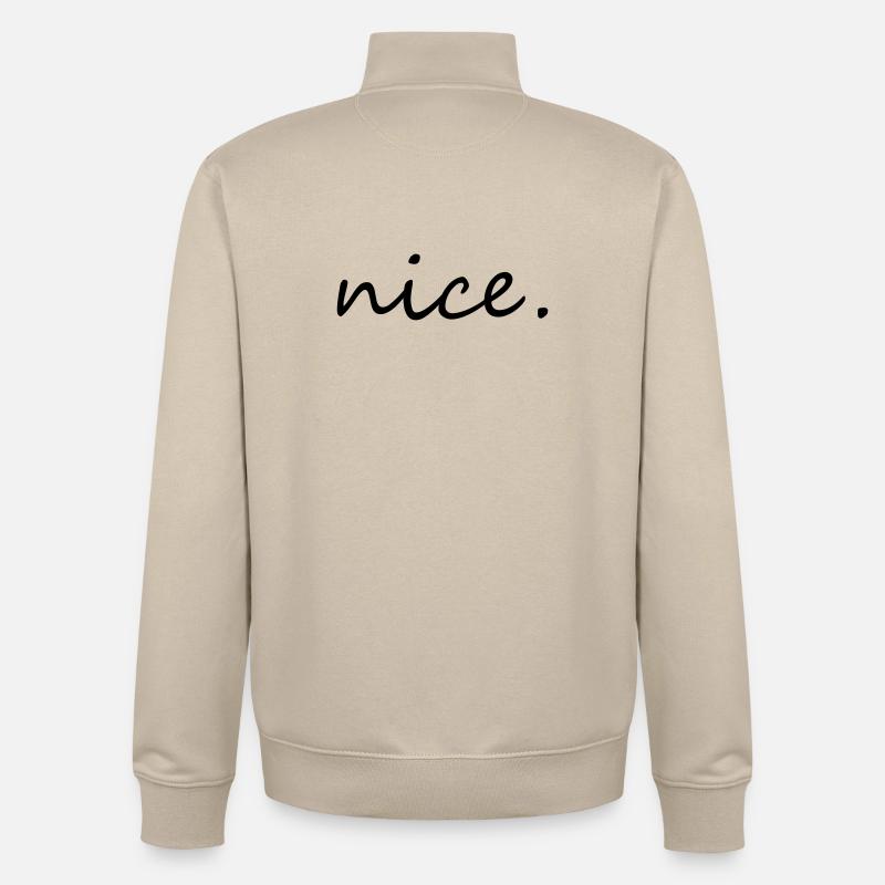 nice - Sweat zippé unisexe en coton bio Stanley/Stella - beige crème
