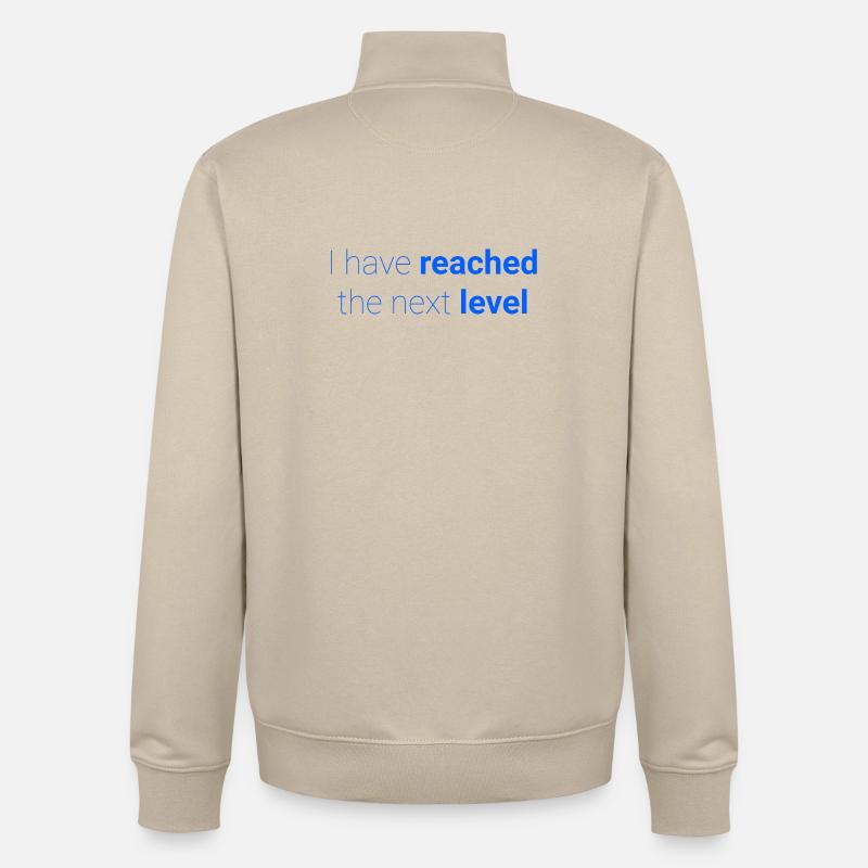 Abstraktes Kontrastmuster zur Selbstdarstellung - Unisex Organic Zip Sweatshirt von Stanley/Stella - Cremebeige