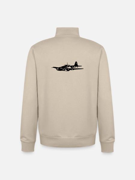 IL-2 - Sweat zippé unisexe en coton bio Stanley/Stella - beige crème