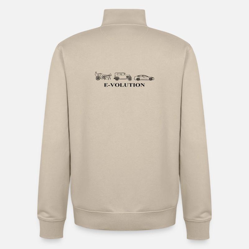 E-Volution Auto Evolution - Unisex Organic Zip Sweatshirt by Stanley/Stella - desert dust