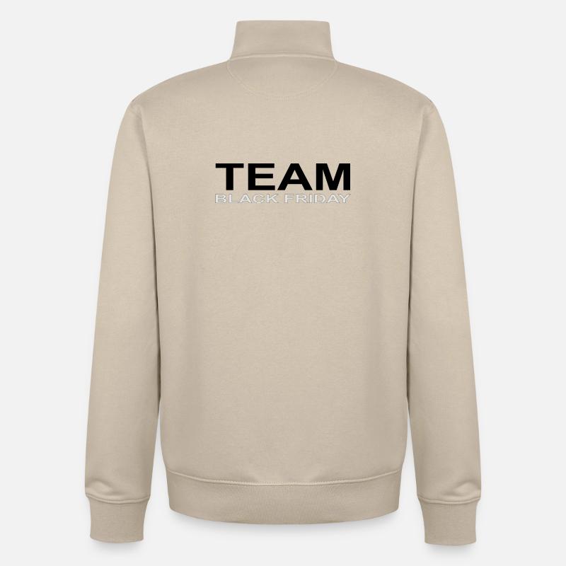 Team Black Friday - Unisex Organic Zip Sweatshirt von Stanley/Stella - Cremebeige