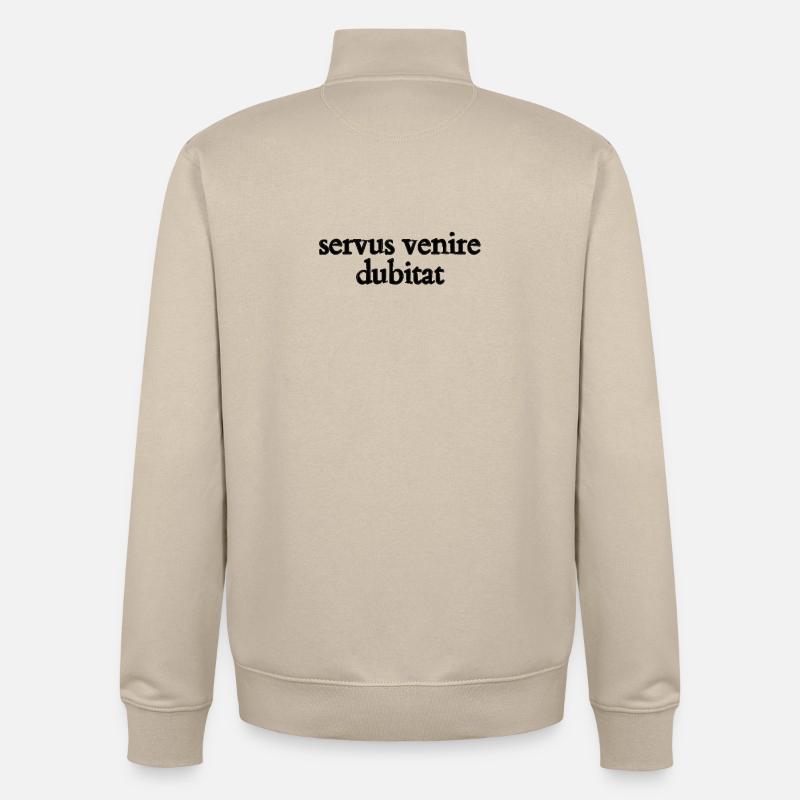 servus venire dubitat - Unisex Organic Zip Sweatshirt von Stanley/Stella - Cremebeige