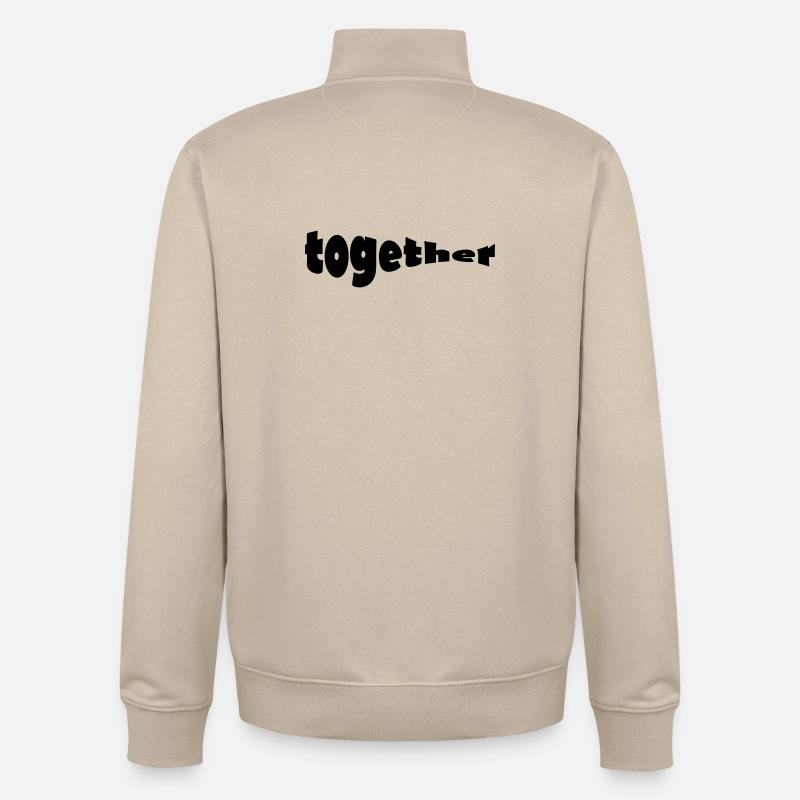 TOGETHER - Unisex Organic Zip Sweatshirt von Stanley/Stella - Cremebeige