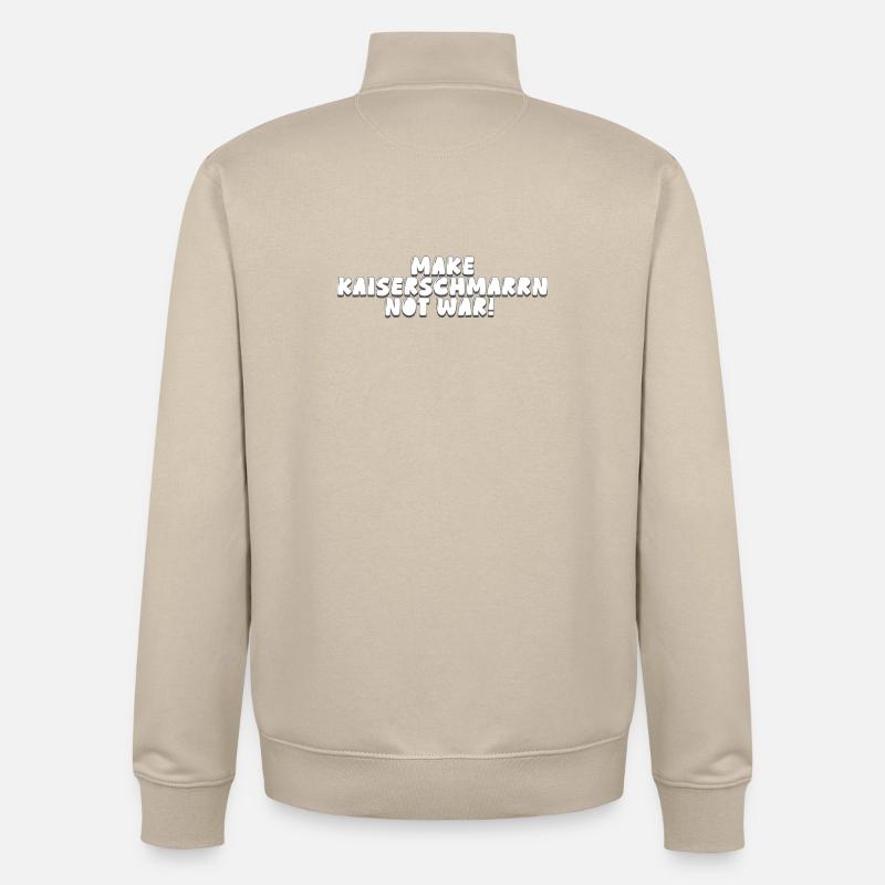 Make Kaiserschmarrn Not War! - Unisex Organic Zip Sweatshirt von Stanley/Stella - Cremebeige