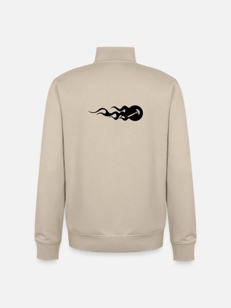 BBQ - Barbecue - Unisex Organic Zip Sweatshirt by Stanley/Stella - desert dust