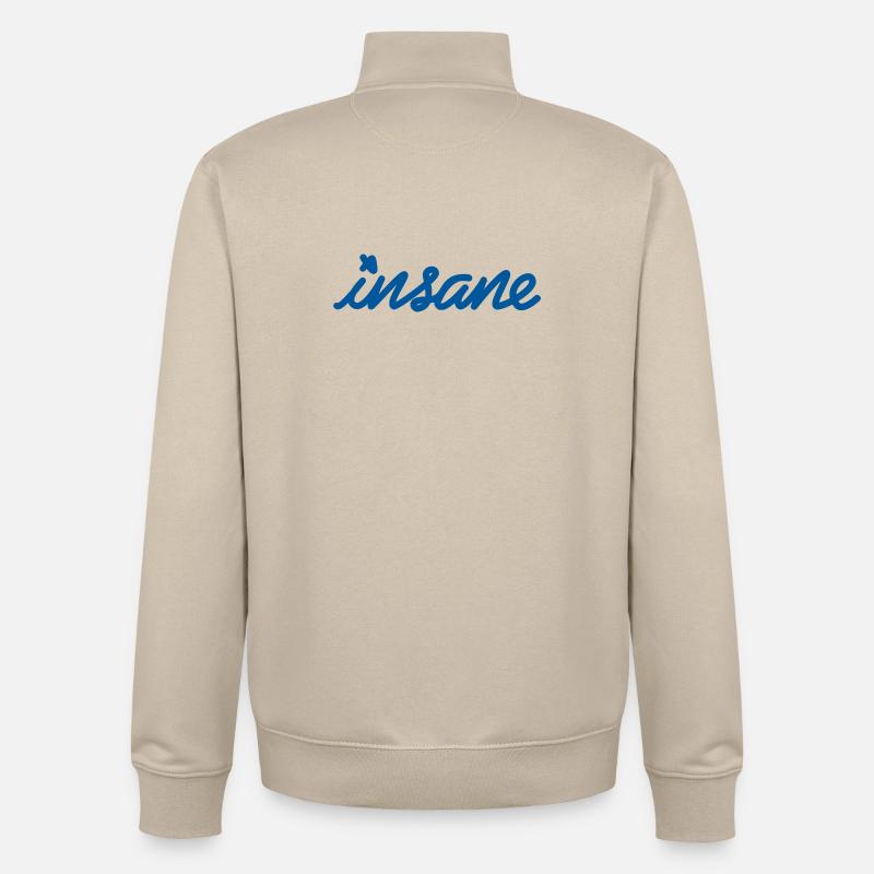 Insane Mindset – Setze ein Style-Statement - Unisex Organic Zip Sweatshirt von Stanley/Stella - Cremebeige
