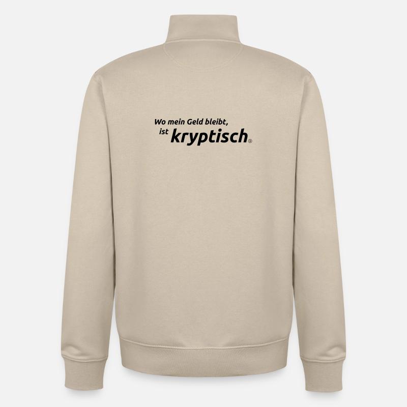 crypto - Sweat zippé unisexe en coton bio Stanley/Stella - beige crème