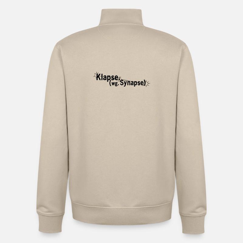 Klapse wegen Synapse - Unisex Organic Zip Sweatshirt von Stanley/Stella - Cremebeige