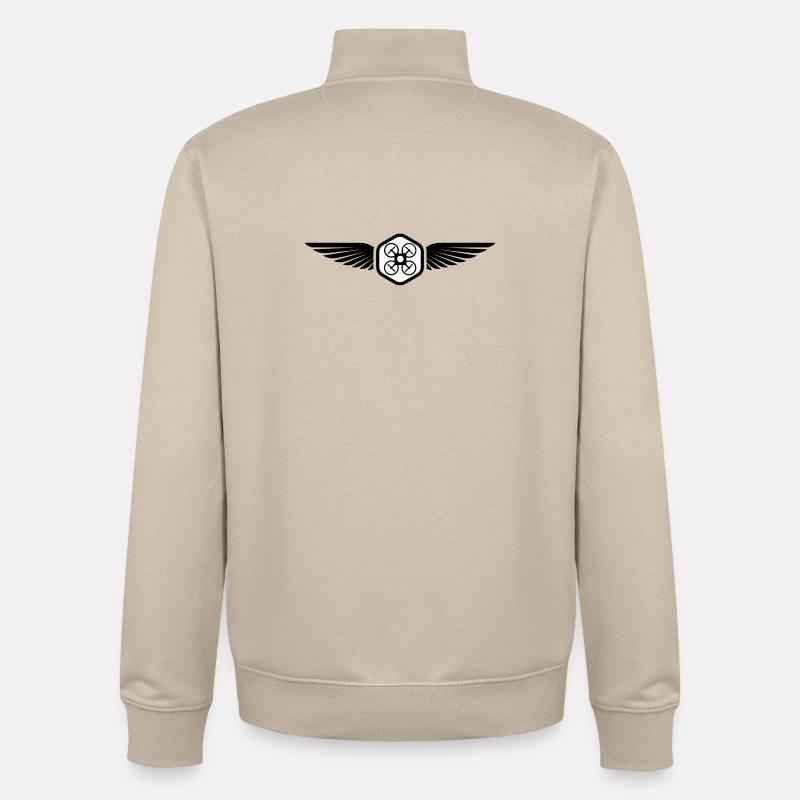 UAV PILOT - Unisex Organic Zip Sweatshirt von Stanley/Stella - Cremebeige