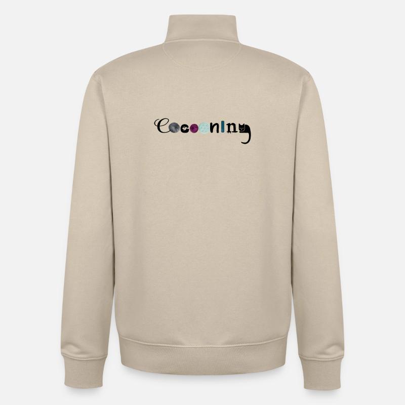 Verzärtelnd - Unisex Organic Zip Sweatshirt von Stanley/Stella - Cremebeige