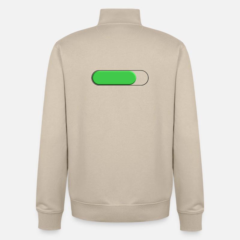 Petite Verte gauge (loading) - Unisex Organic Zip Sweatshirt by Stanley/Stella - desert dust