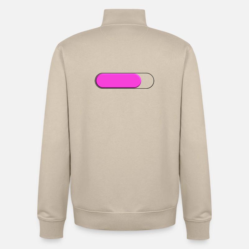 Gauge Petite Rose (loading) - Unisex Organic Zip Sweatshirt by Stanley/Stella - desert dust