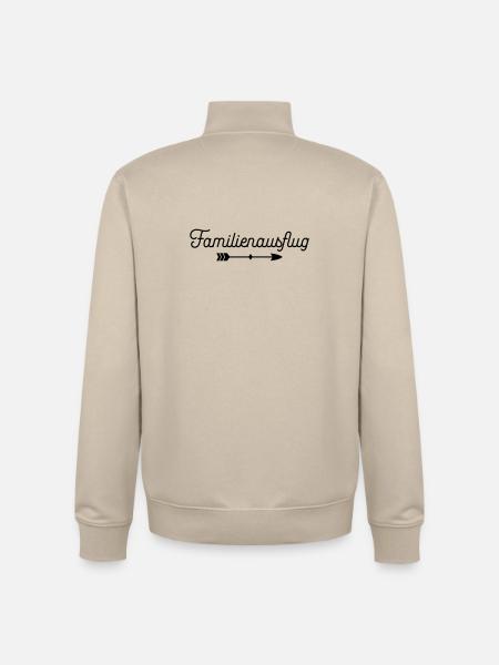 Familienausflug - Unisex Organic Zip Sweatshirt von Stanley/Stella - Cremebeige