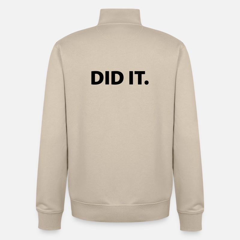 Did it - Sweat zippé unisexe en coton bio Stanley/Stella - beige crème